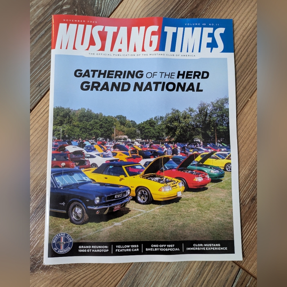 Mustang Times Magazine Gathering Of The Herd Grand National Vol 49 No 11 Ford